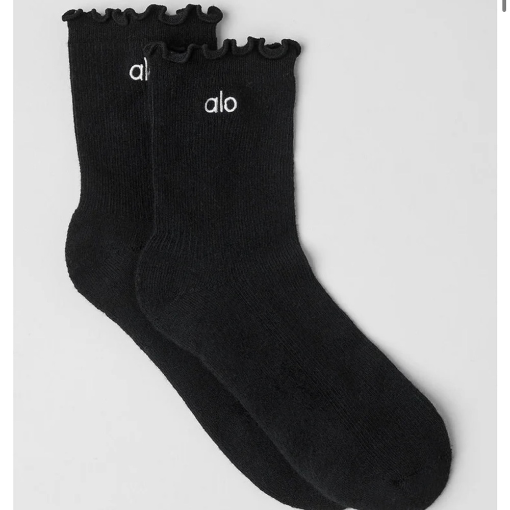 NWT ALO Women's Lettuce Edge Sock, Lettuce, size S